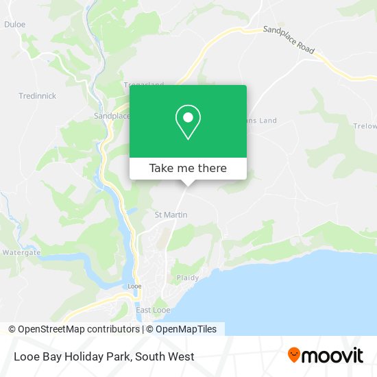 Looe Bay Holiday Park map