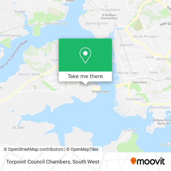 Torpoint Council Chambers map