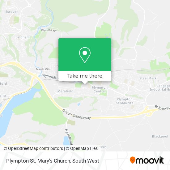 Plympton St. Mary's Church map