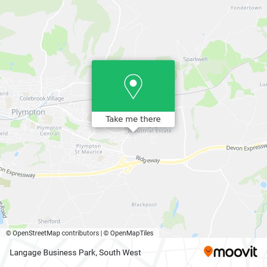 Langage Business Park map
