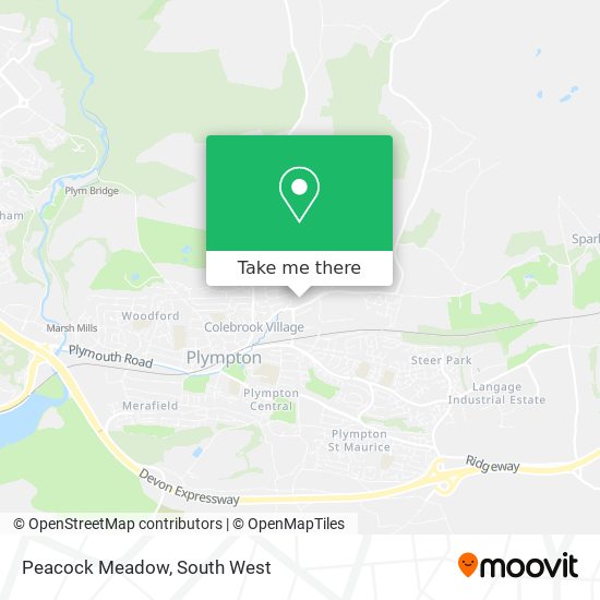 Peacock Meadow map