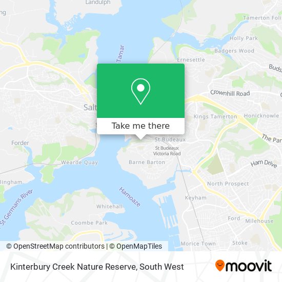 Kinterbury Creek Nature Reserve map