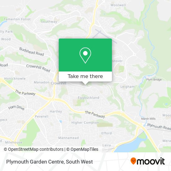 how to get to plymouth garden centre in plymouth by bus or train