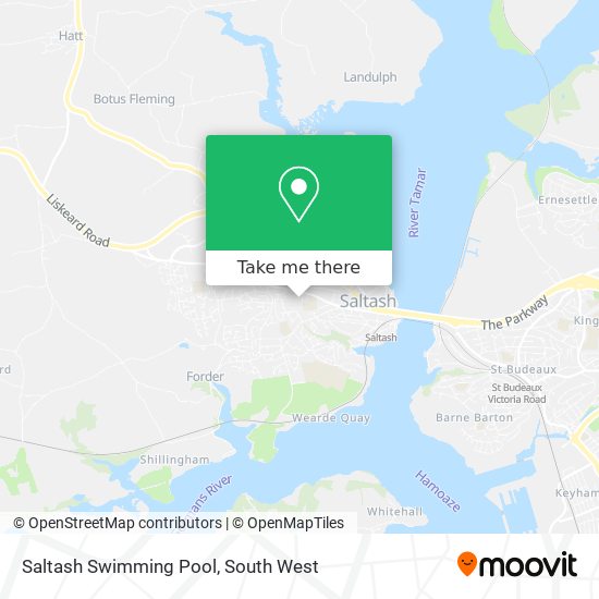 Saltash Swimming Pool map