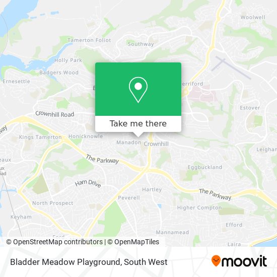 Bladder Meadow Playground map