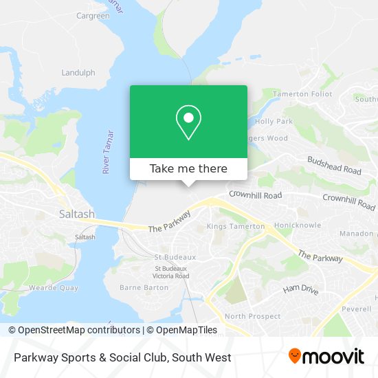 Parkway Sports & Social Club map