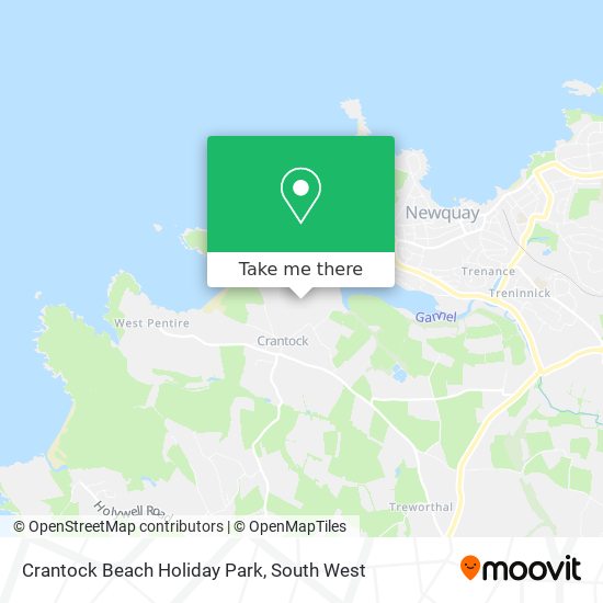 Crantock Beach Holiday Park map