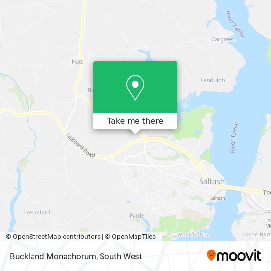 Buckland Monachorum map