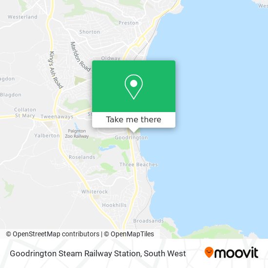 Goodrington Steam Railway Station map