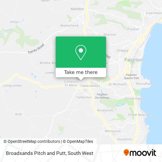 Broadsands Pitch and Putt map