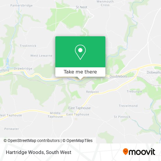 Hartridge Woods map