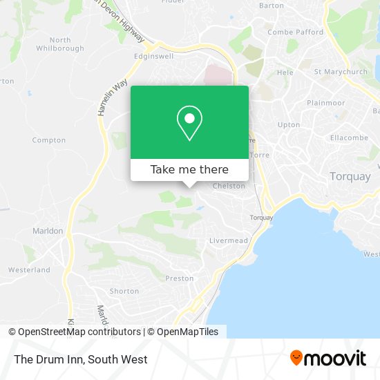 The Drum Inn map