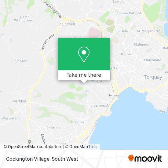 Cockington Village map