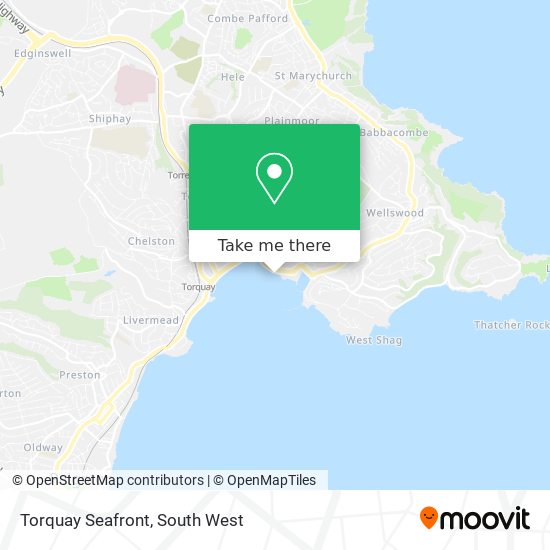 How to get to Torquay Seafront in Torbay by Bus Train or Ferry