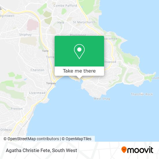 Agatha Christie Fete map