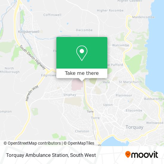 Torquay Ambulance Station map