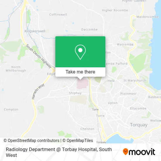 Radiology Department @ Torbay Hospital map