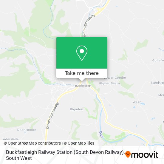 Buckfastleigh Railway Station (South Devon Railway) map