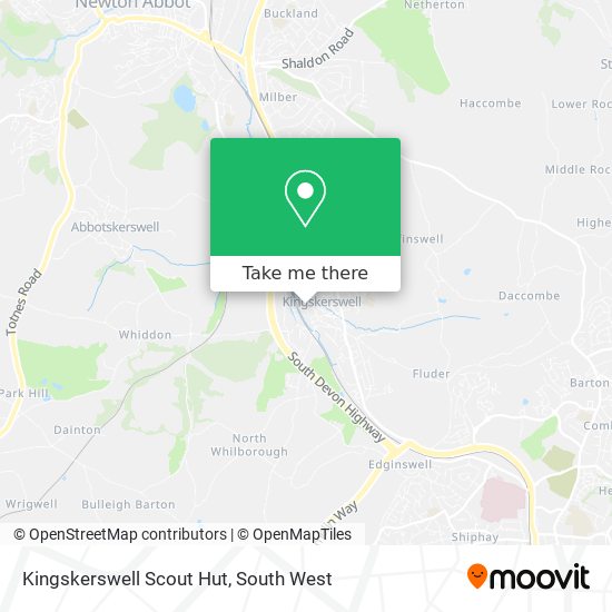 Kingskerswell Scout Hut map