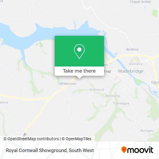 Royal Cornwall Showground map