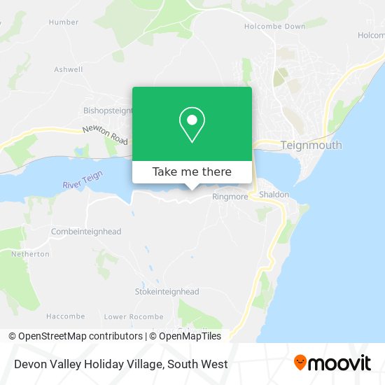Devon Valley Holiday Village map