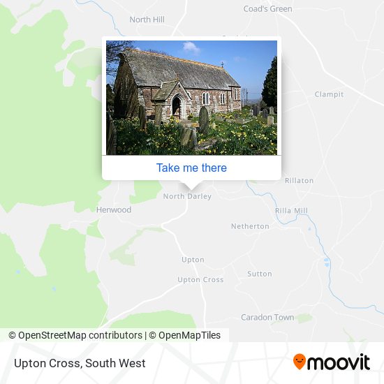 Upton Cross map