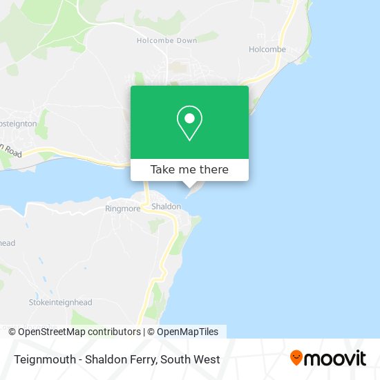 Teignmouth - Shaldon Ferry map