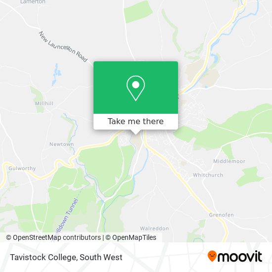 Tavistock College map