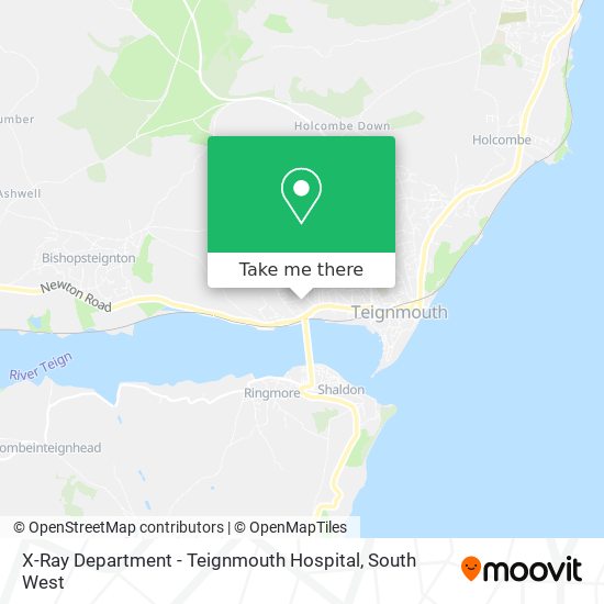 X-Ray Department - Teignmouth Hospital map