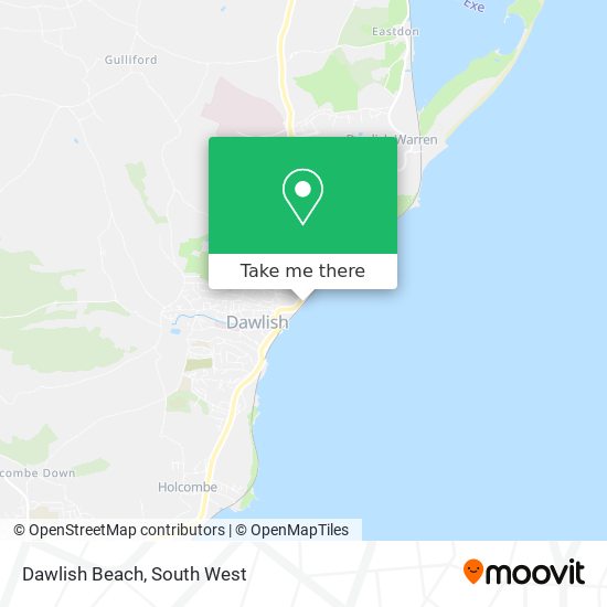 Dawlish Beach map
