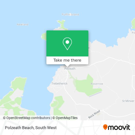 Polzeath Beach map