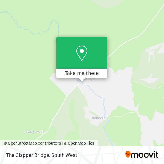 The Clapper Bridge map