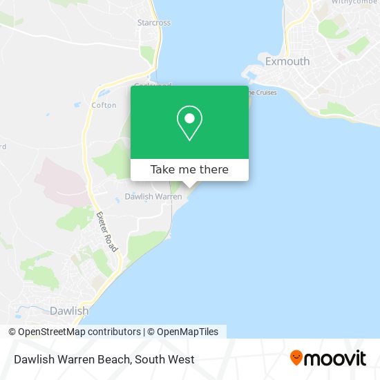 Dawlish Warren Beach map