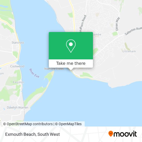 Exmouth Beach map