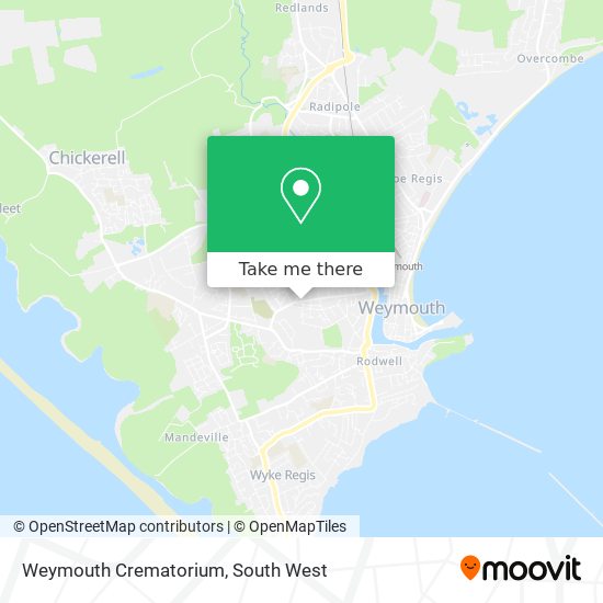 Weymouth Crematorium map
