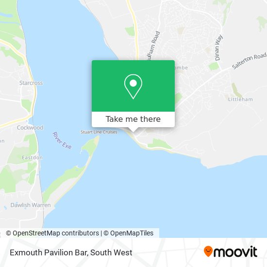 Exmouth Pavilion Bar map