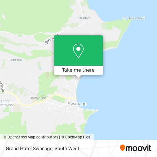 Grand Hotel Swanage map