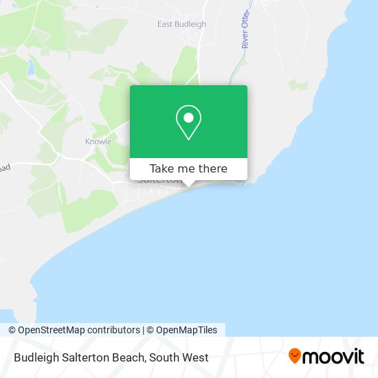 Budleigh Salterton Beach map