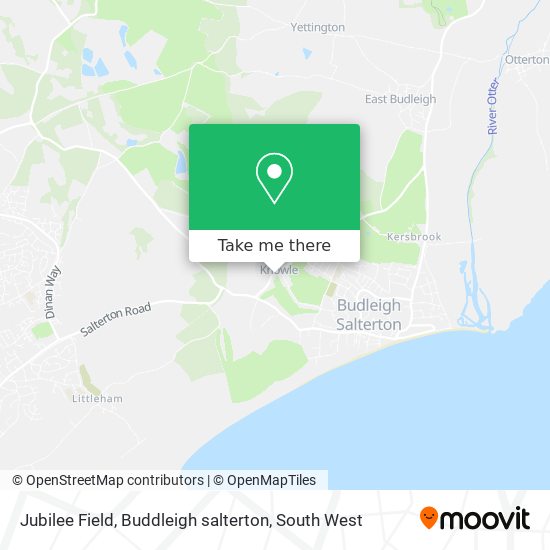 Jubilee Field, Buddleigh salterton map