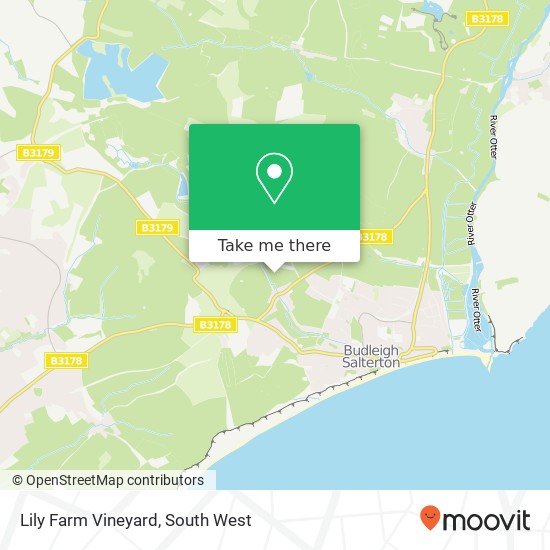Lily Farm Vineyard map