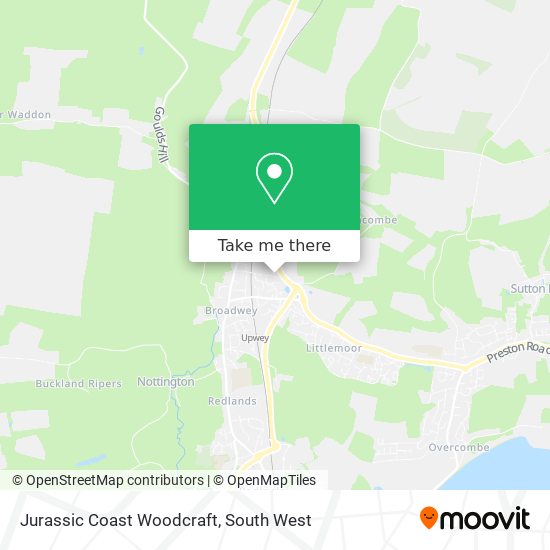 Jurassic Coast Woodcraft map