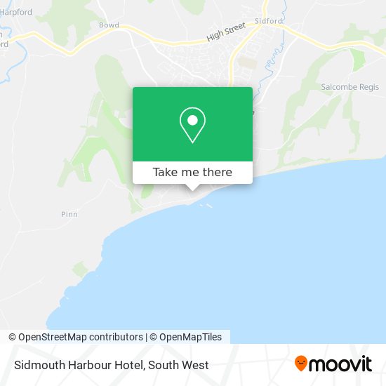 Sidmouth Harbour Hotel map