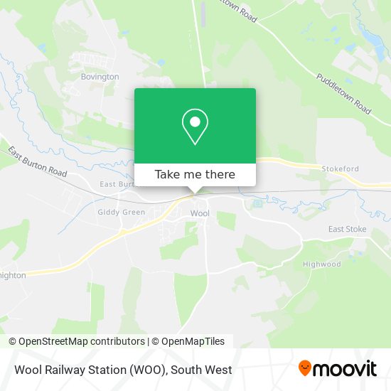 Wool Railway Station (WOO) map