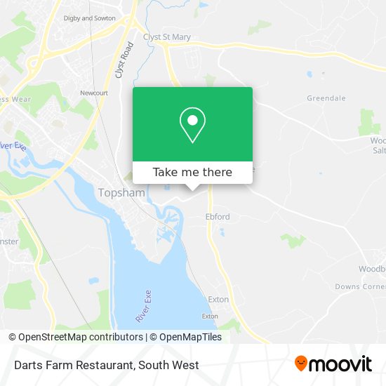 Darts Farm Restaurant map