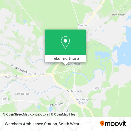 Wareham Ambulance Station map