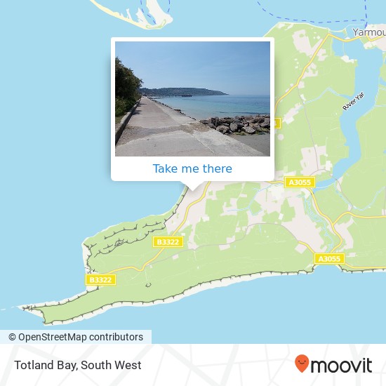 Totland Bay map