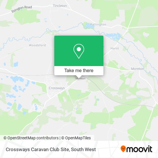 Crossways Caravan Club Site map
