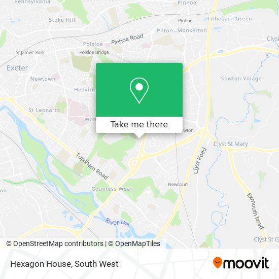 Hexagon House map