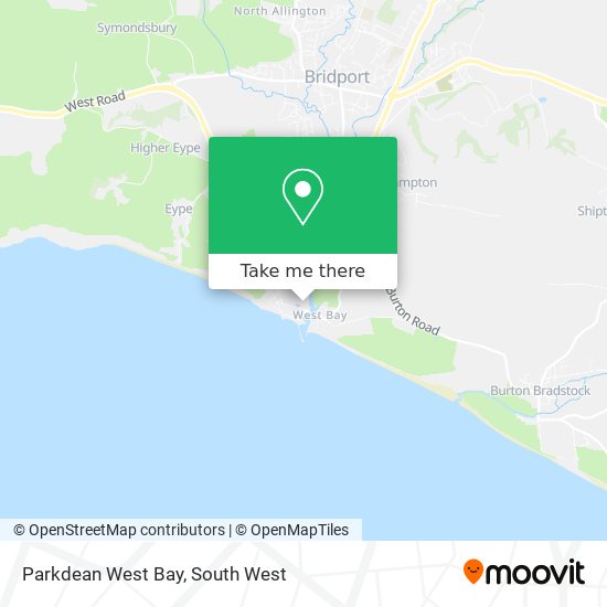 Parkdean West Bay map