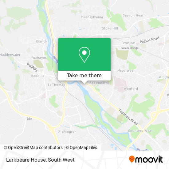 Larkbeare House map